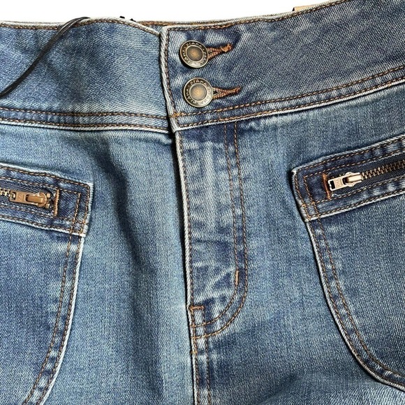 prAna Broadway Jean Skirt True Blue Denim Women’s Size 2 Zipper Pockets MSRP 79. - Picture 10 of 13